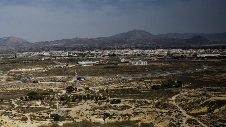 Vista de los terrenos de Ikea en Rabasa