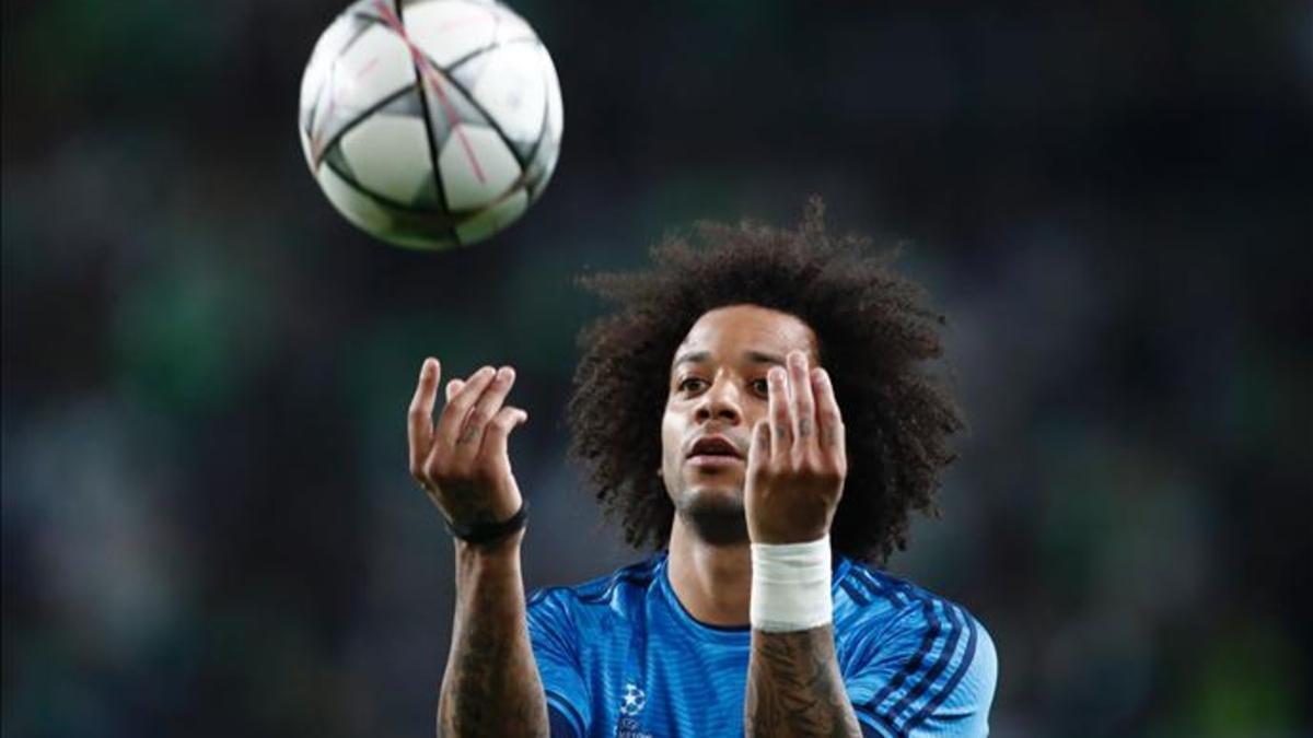 Marcelo perdido los papeles ante la imposibilidad de frenar al Wolfsburgo