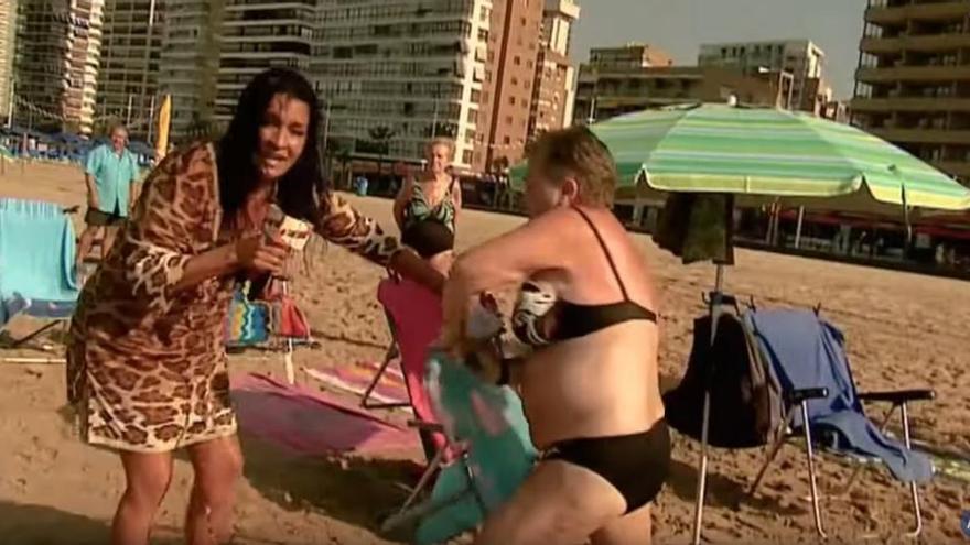 Cuando Aída Nízar la lió parda en Benidorm