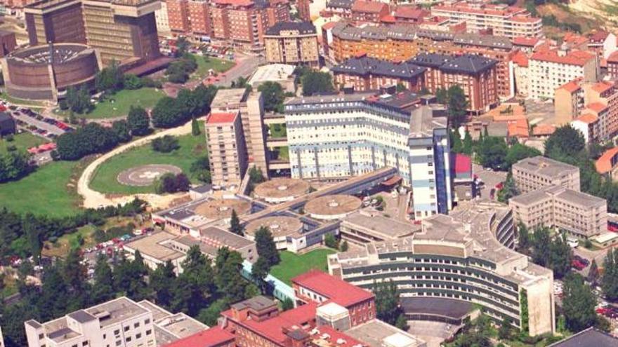 Vista aérea del Hospital Central.