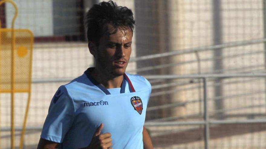 Espinosa, durante un entrenamiento en Buñol