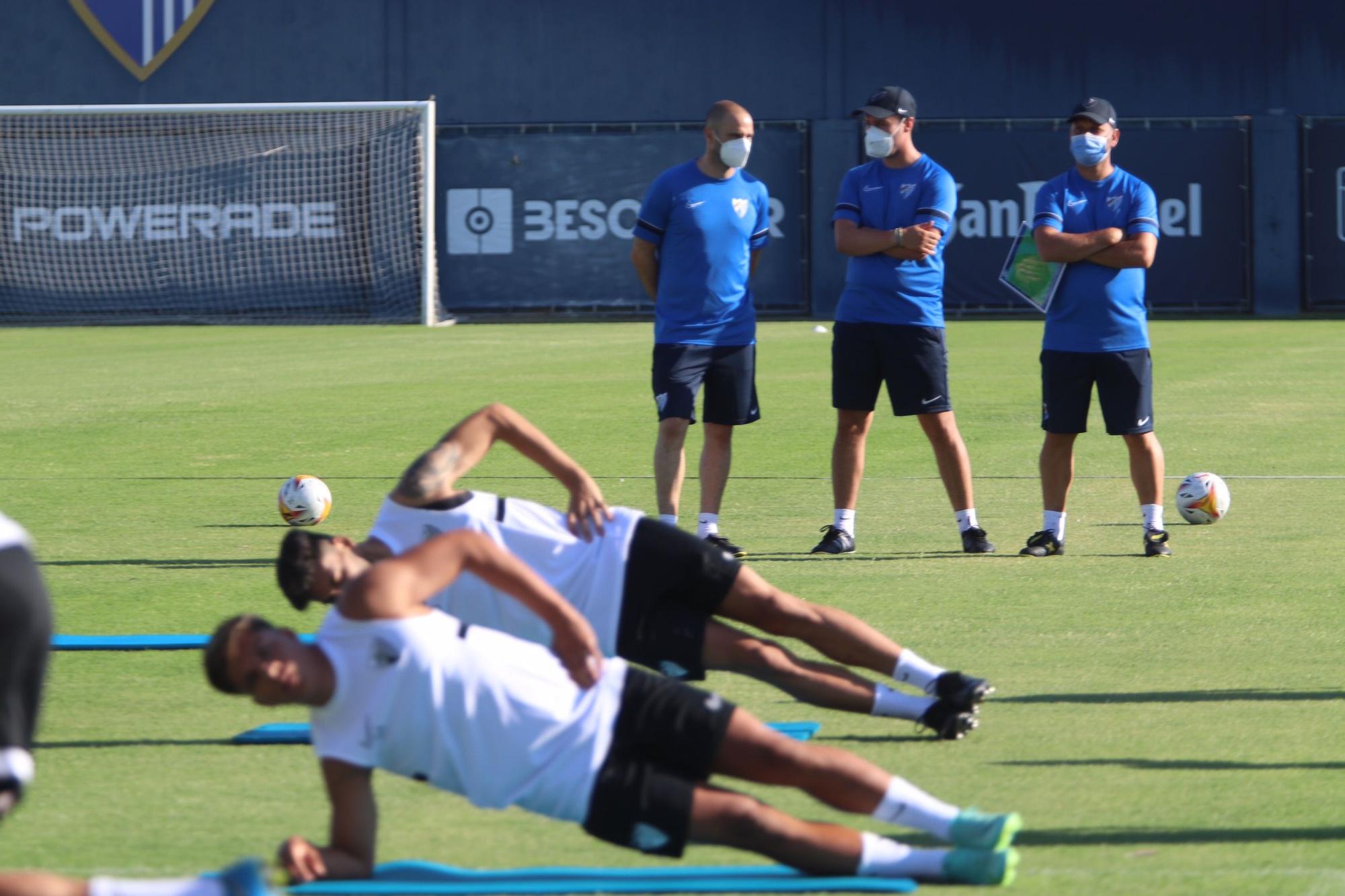 Primer entrenamiento del Málaga CF