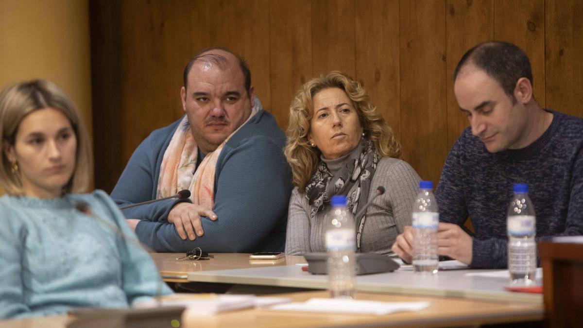 Ediles del PSPV-PSOE en Sagunt, durante un pleno.