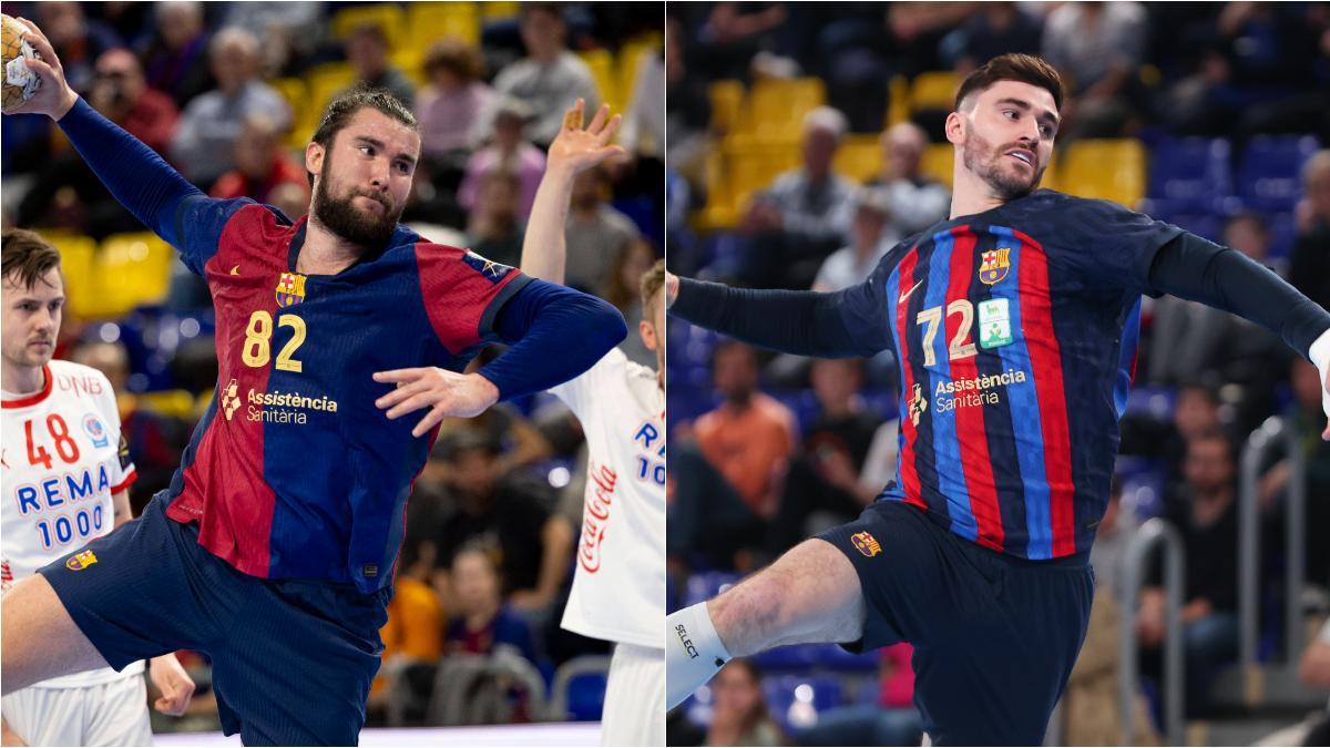 Luís Frades y Ludovic Fàbregas, la pareja de pivotes del Barça para la 25-26