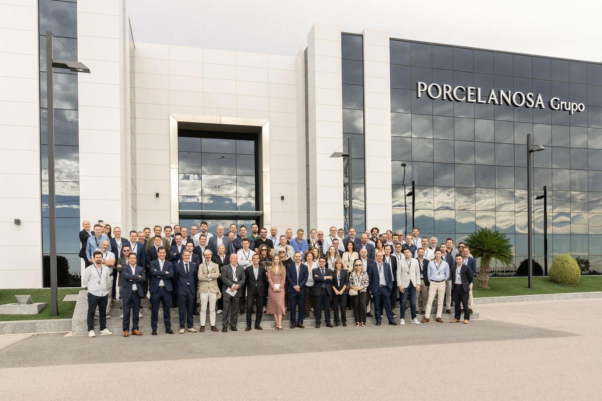 Sede del Grupo Porcelanosa, en una reciente visita de profesionales del sector inmobiliario.