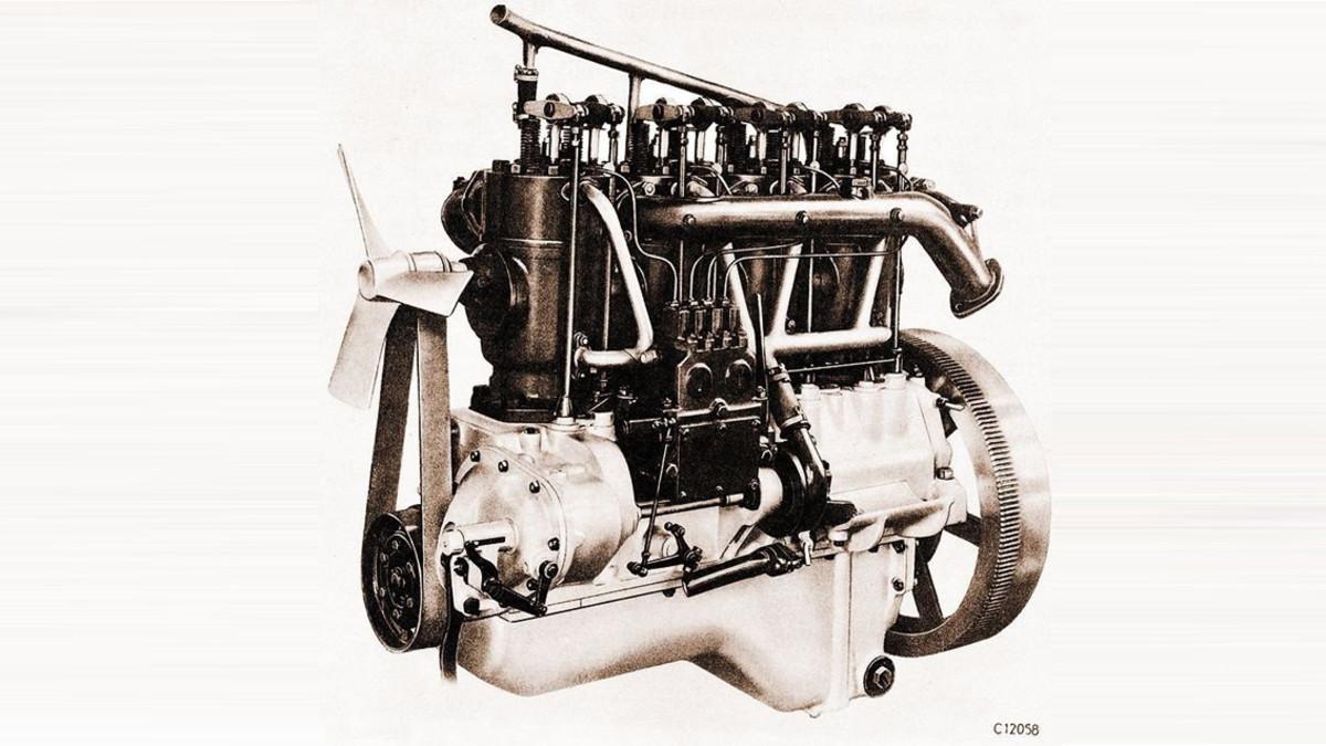 Uno de los primeros motores diésel.