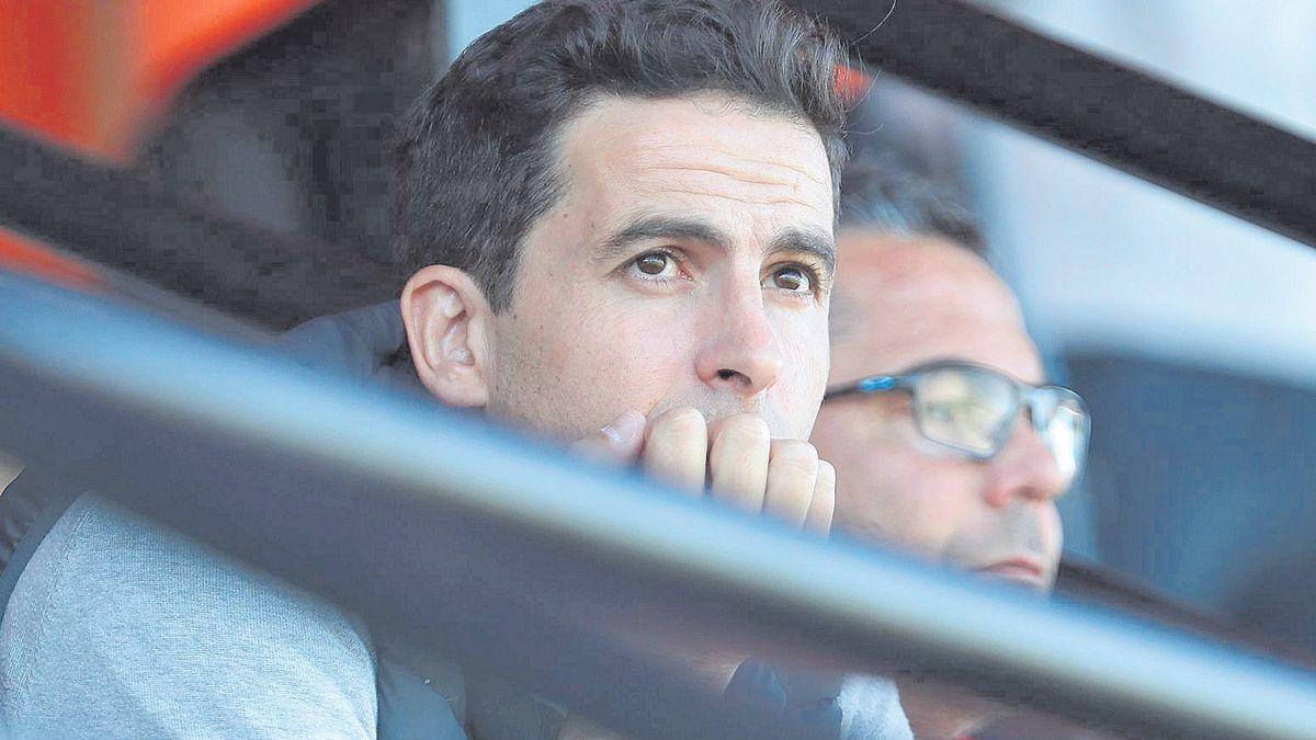 Jorge López en su etapa en el Valencia CF