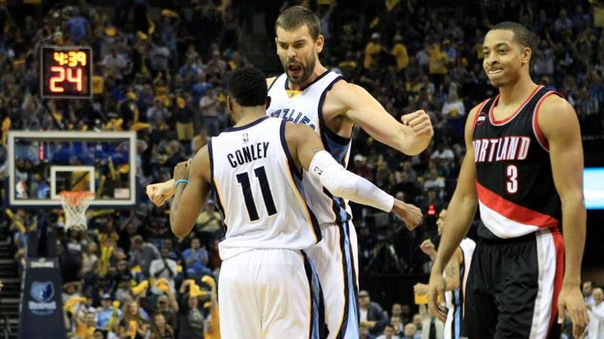 Marc Gasol puso a los Grizzlies a un triunfo de las semifinales