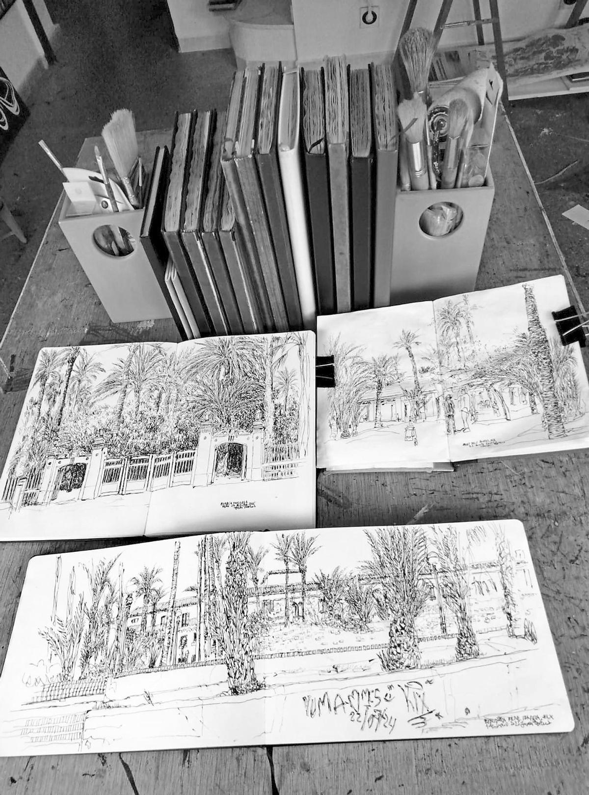 Varias imágenes de Cuadernos de Elche.