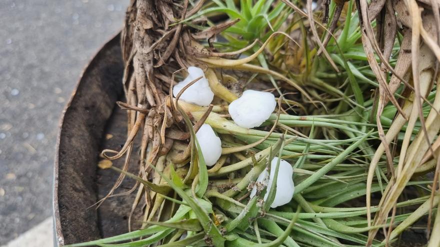 Precipitaciones de granizo durante el pasado fin de semana en Asturias