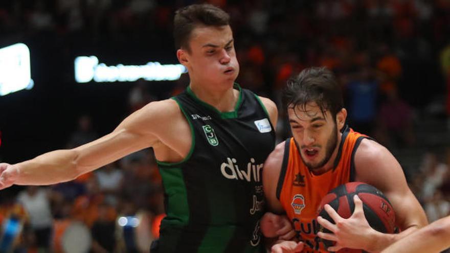 Sergi García, en el choque ante el Joventut.