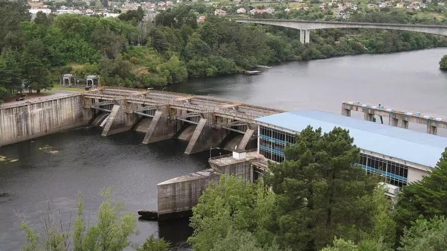 Embalse de la central hidroeléctrica de Velle, en Ourense.