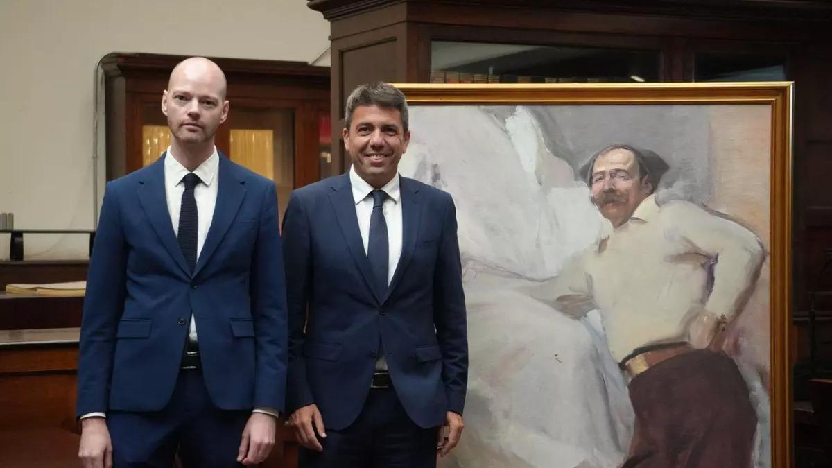 Visita de Carlos Mazón a la Hispanic Society of America