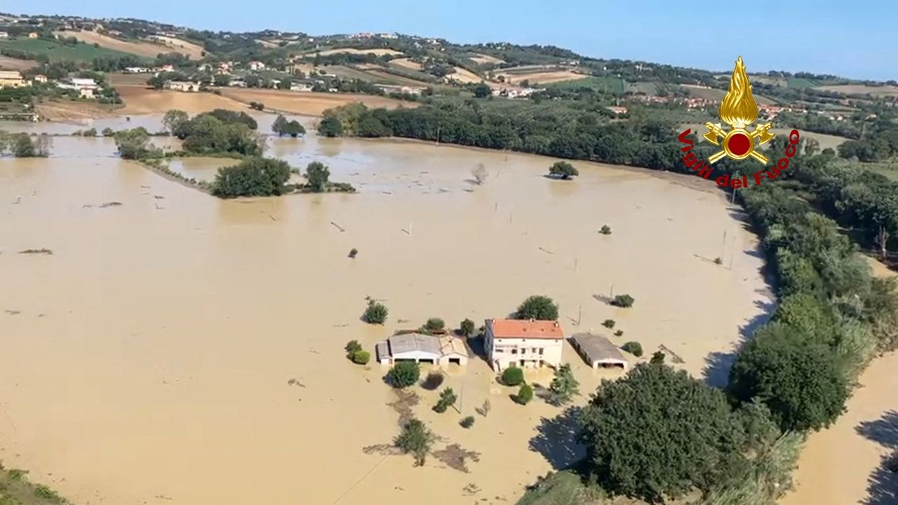 Floods hit Ancona province in central Italy