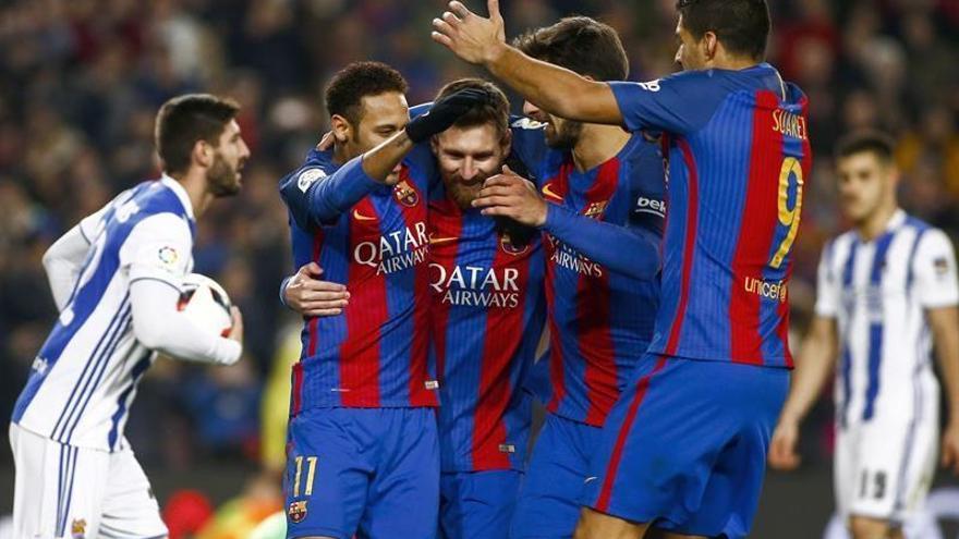 El Barcelona accede a semifinales tras golear (5-2) a la Real Sociedad