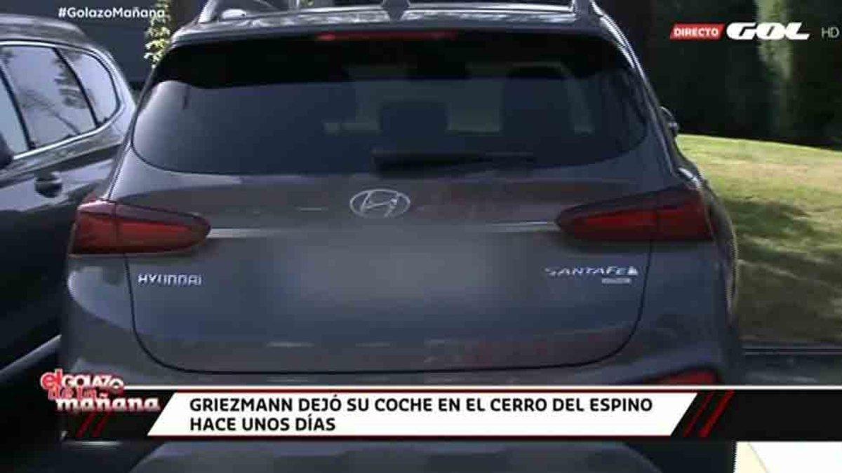 El coche de Antoine Griezmann en las instalaciones del Atlético de Madrid