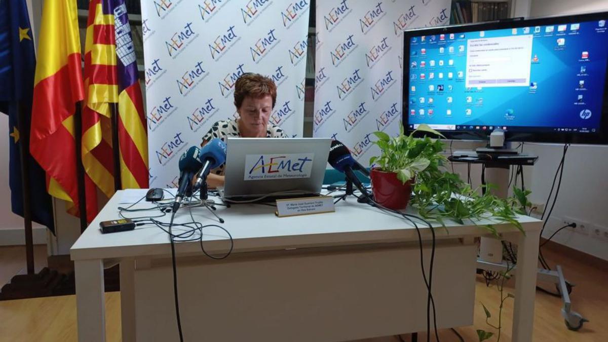 María José Guerrero, directora de Aemet en Baleares.