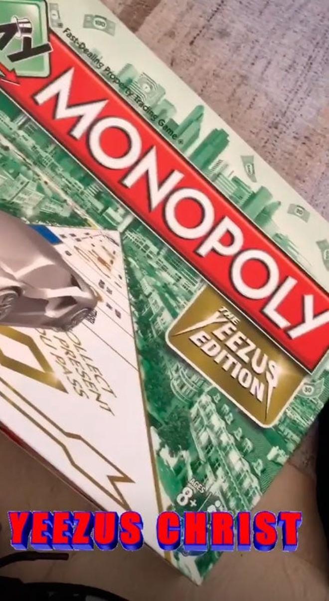Kim Kardashian ha compartido en su Instagram una edición especial de Monopoly dedicada a Kanye West.