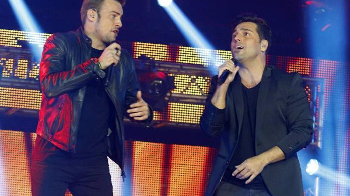 Álex Casademunt y David Bustamante en OT1: El reencuentro