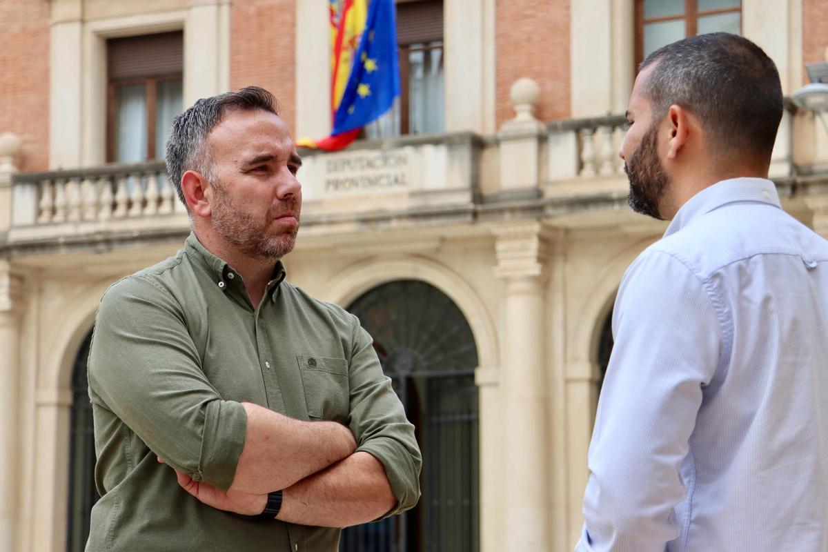Los cargos socialistas Samuel Falomir y Rafa Simó en Castelló
