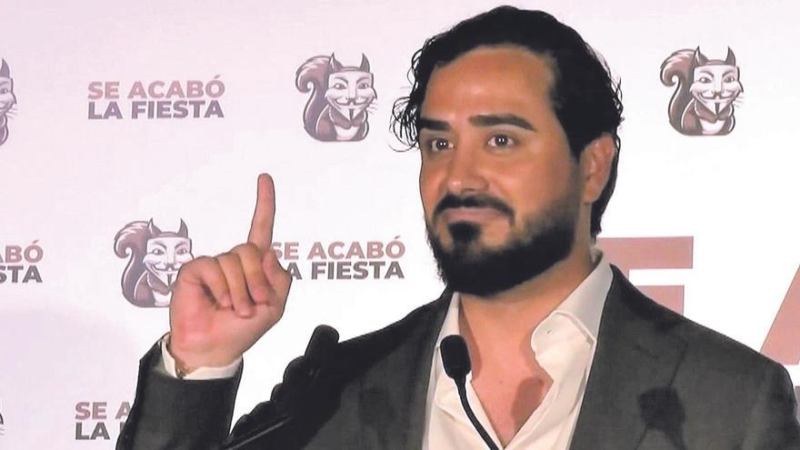 Alvise Pérez lidera la formación Se acabó la fiesta