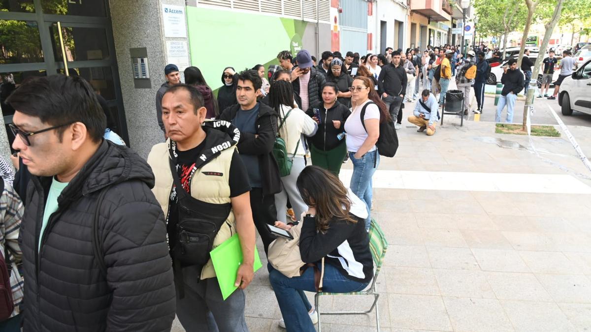Colas regularización en Castellón.