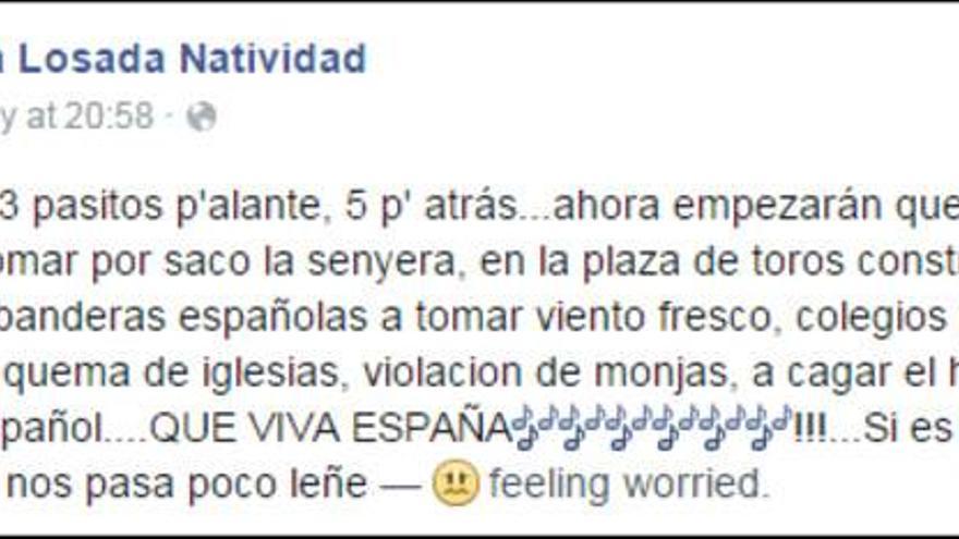 Una edila del PP en Rafelbuñol (Valencia) espera que tras el 24-M no vayan &quot;a quemar iglesias y a violar monjas&quot;