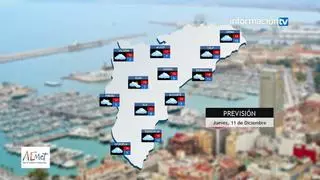 El tiempo en Alicante: el cielo de la provincia, encapotado