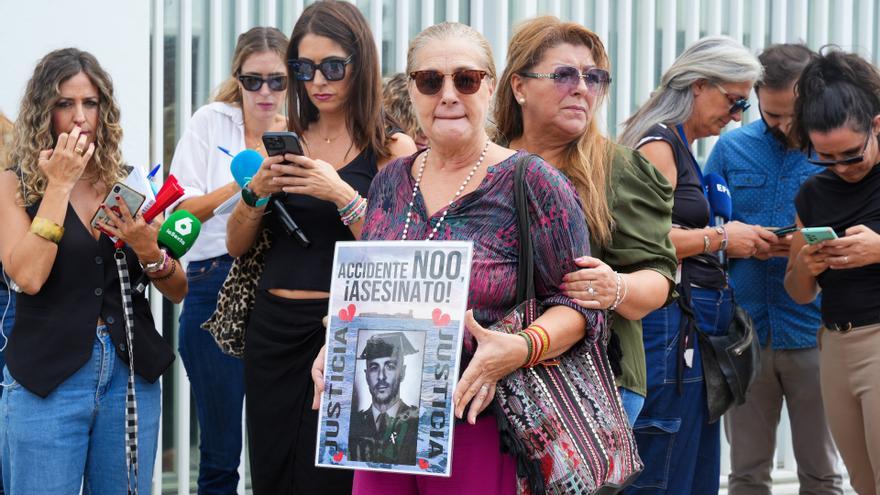 Paqui Gómez, la madre de Miguel Ángel González, uno de los agentes fallecidos en Barbate.