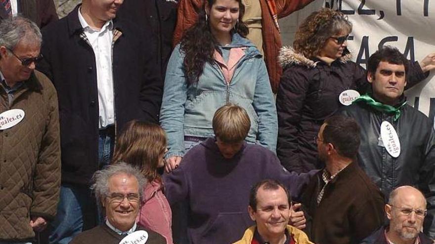 Una manifestación de padres separados en Madrid en una foto de archivo