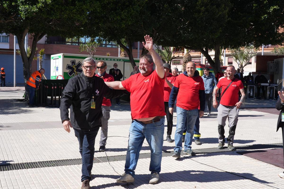 Pedro, de Pibierzo, y su equipo han recibido el aplaudo del público con emoción.