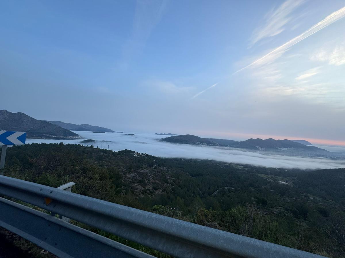 Imagen tomada desde la carretera del Coll de Rates