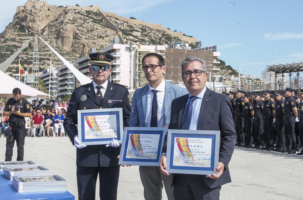 Un momento del acto de la Policía.