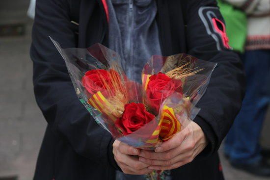 Sant Jordi d'estiu a Barcelona.