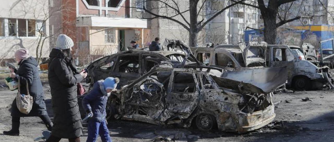 Uno de los bombardeos sobre Kiev. / FDV