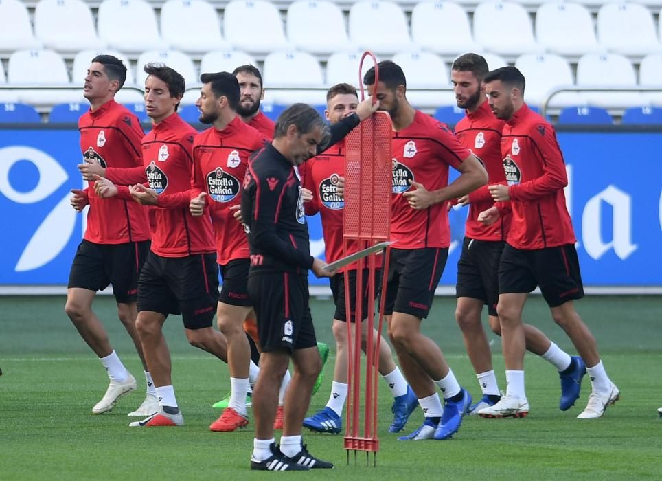 El Dépor entrena a Riazor antes de recibir al Reus