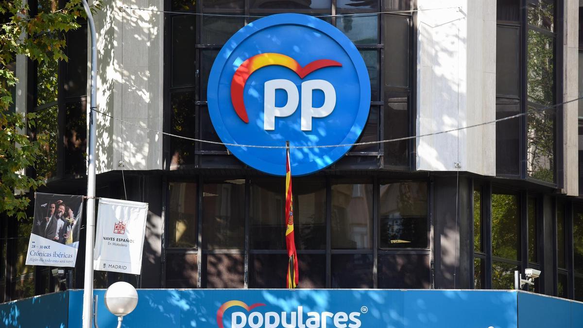 La sede del PP en Madrid.