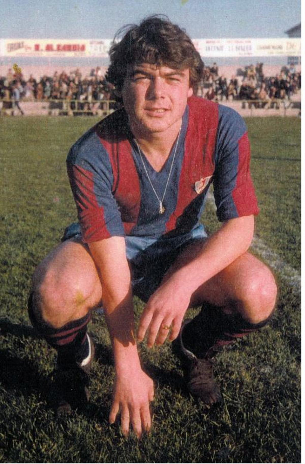 Rafa Gramge en su etapa como jugador de la UD Alzira.