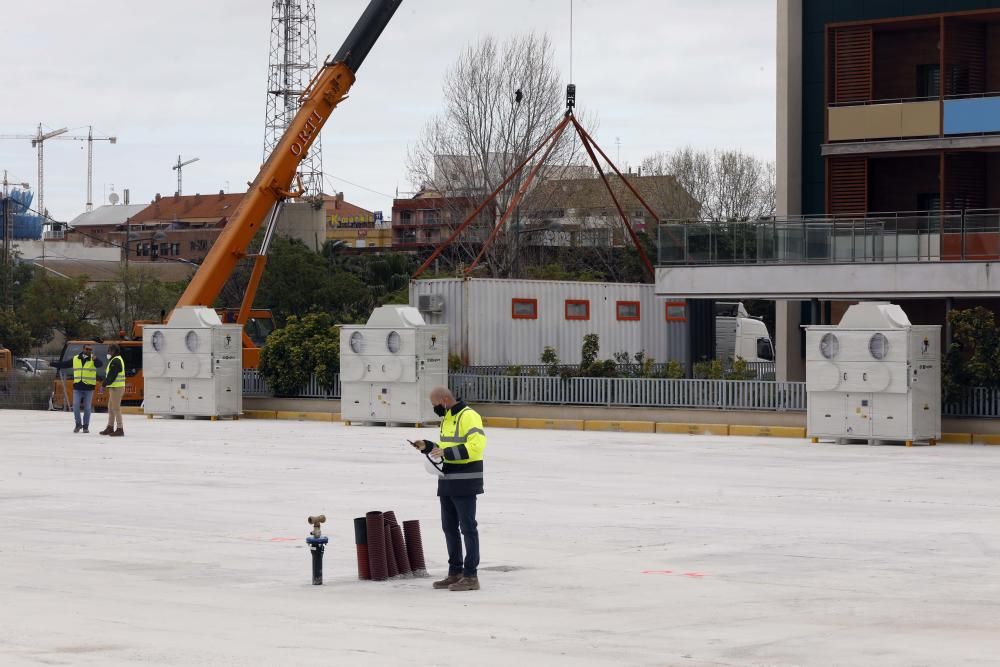 Así avanzan las obras del hospital de campaña