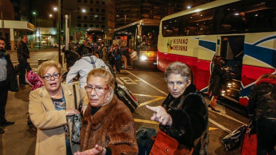 Los viajeros del AVE cuando llegaron a Alicante