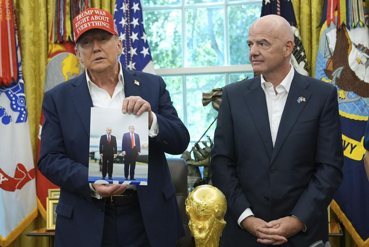 La presentación del sorteo del Mundial 2026 en el despacho de Trump