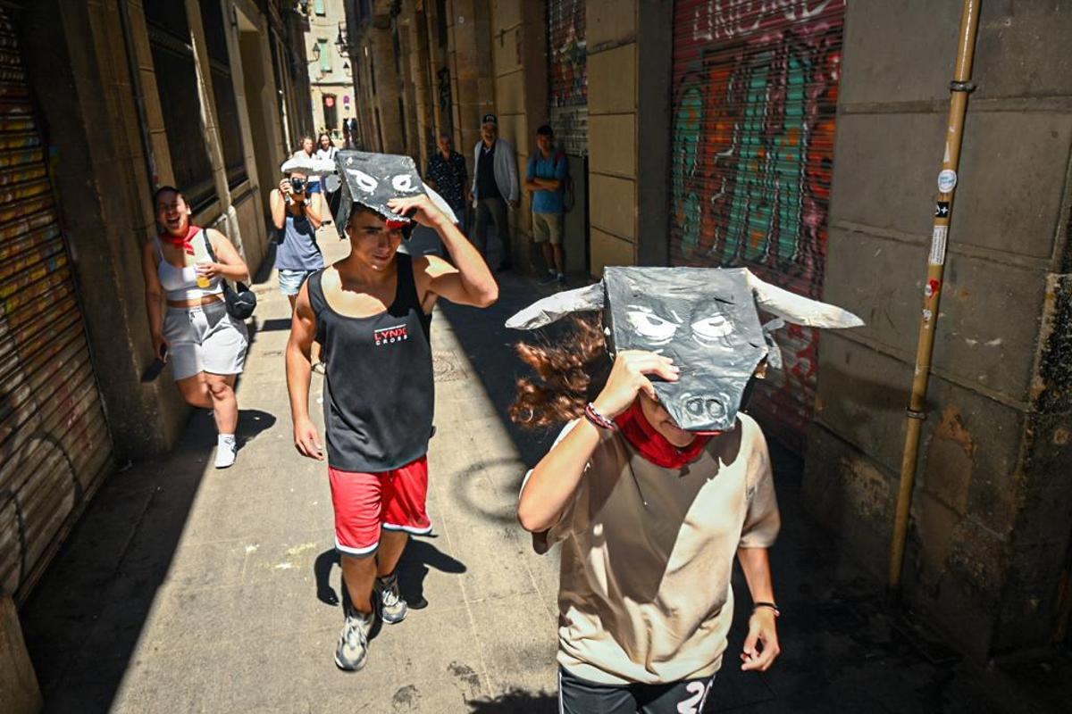 El barrio Gòtic celebra su San Fermín