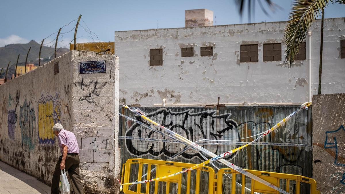 Antigua fábrica de Celgán, localizada en el barrio de Tío Pino de Santa Cruz de Tenerife.