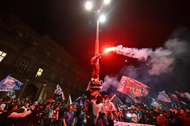 La locura en Nápoles por el Scudetto ya es una realidad