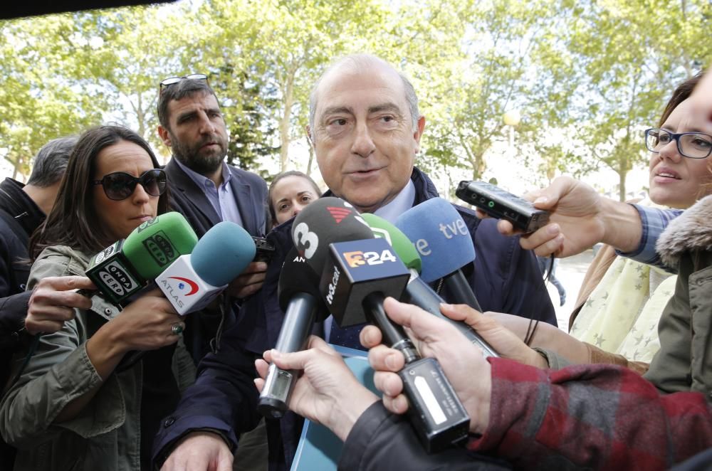 Alcón, Novo y García-Fuster acuden a declarar ante el juez de Taula