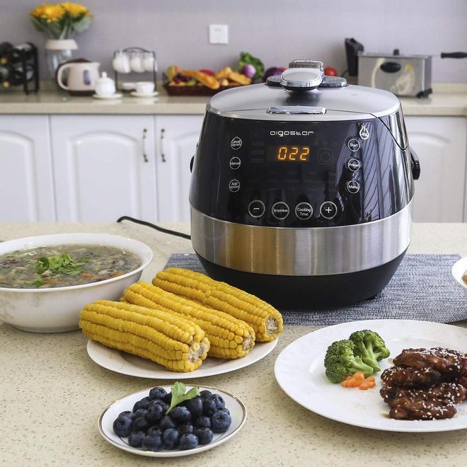 Aigostar Happy Chef 30IWY – Robot de cocina multifunción, cocina a presión