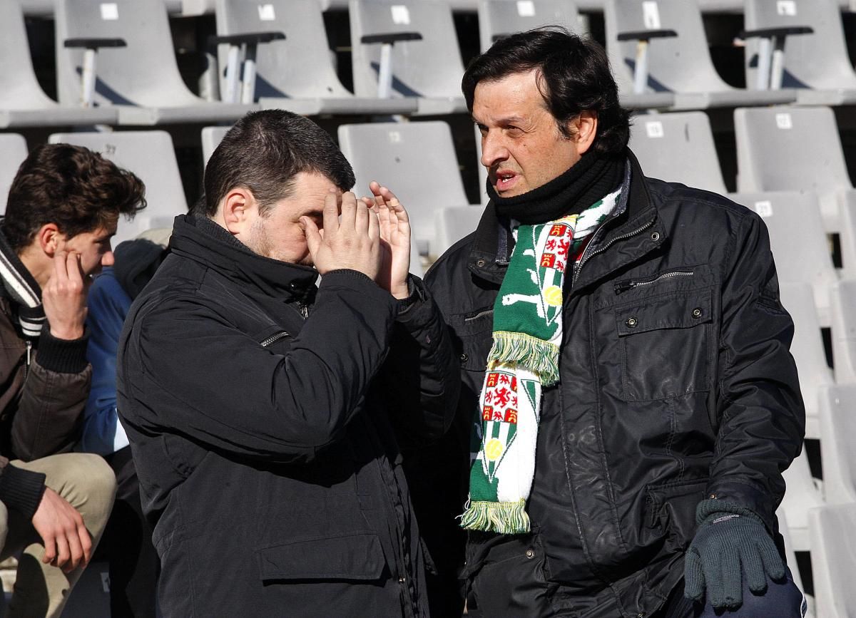 La afición blanquiverde en el Córdoba-Rayo Majadahonda