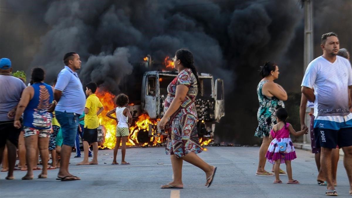 disturbios en brasil