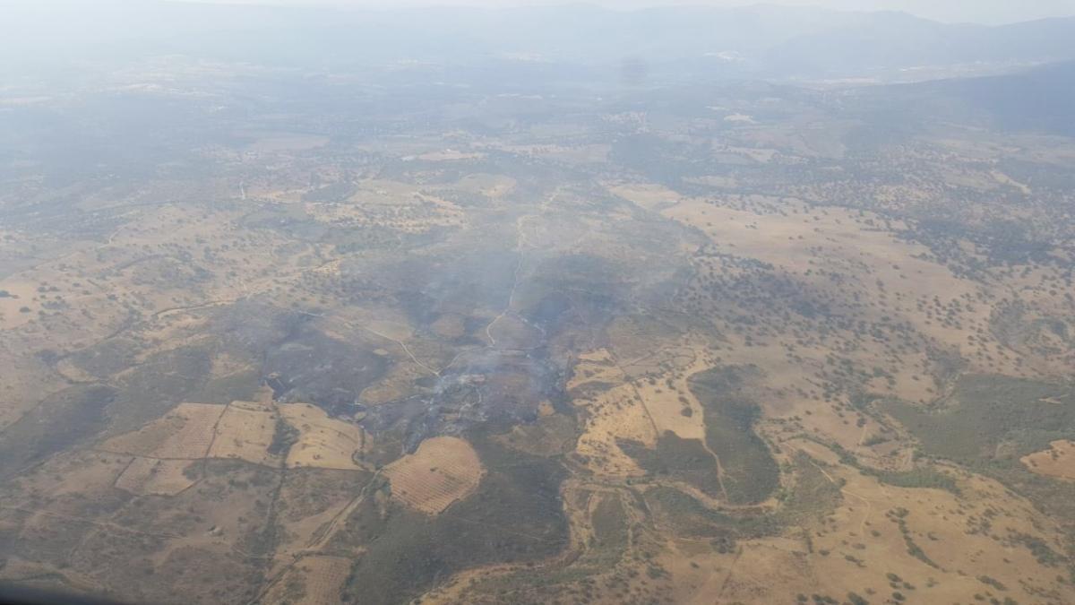 Estabilizado el incendio en Valverde del Fresno