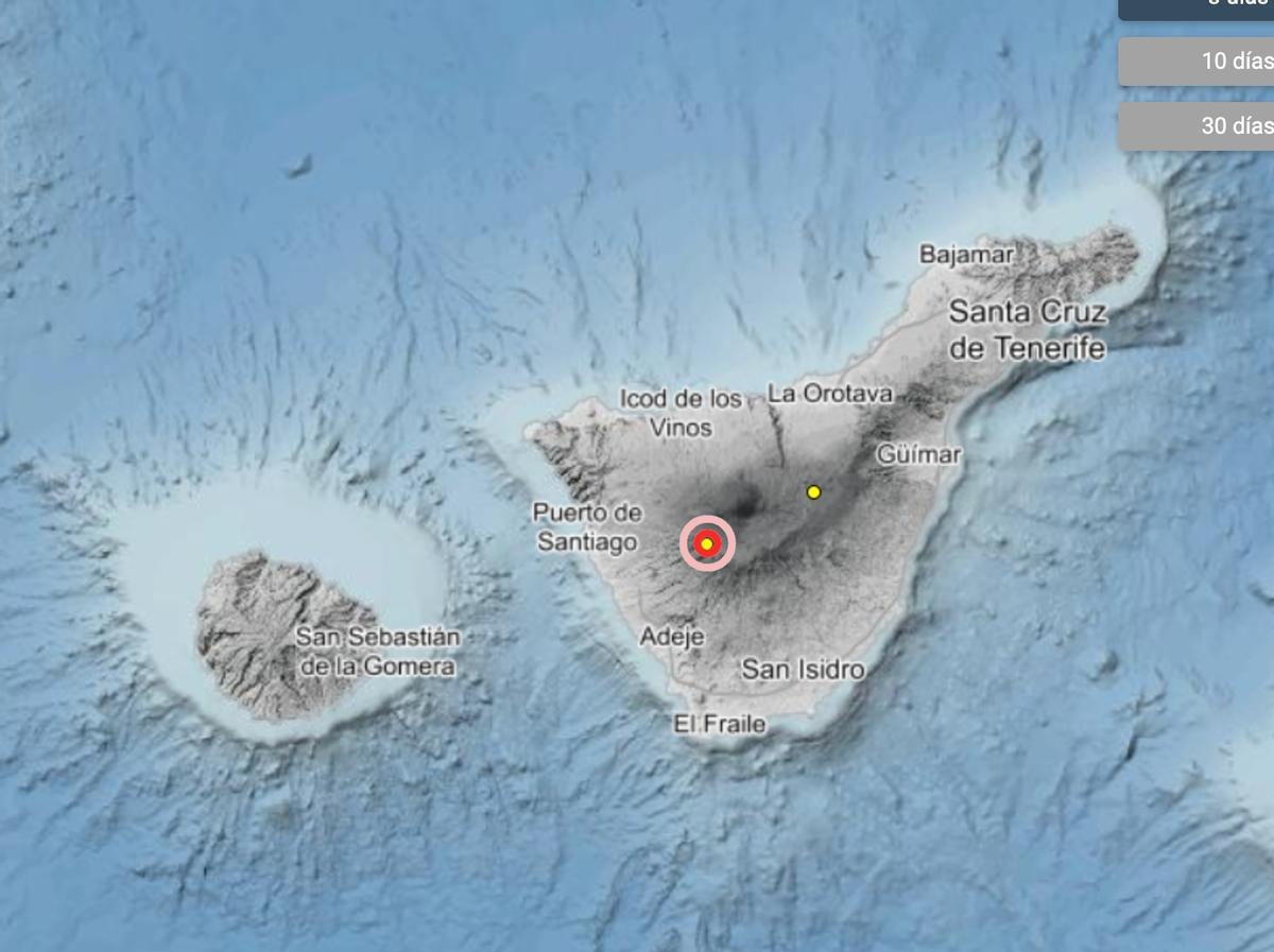 Registrado un terremoto de magnitud 1,9